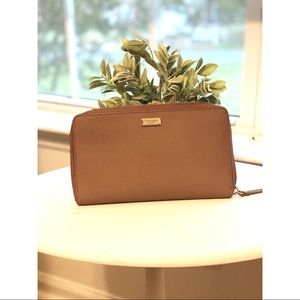Kate Spade Large laurel way kaden wallet (MAUVE COLOR)